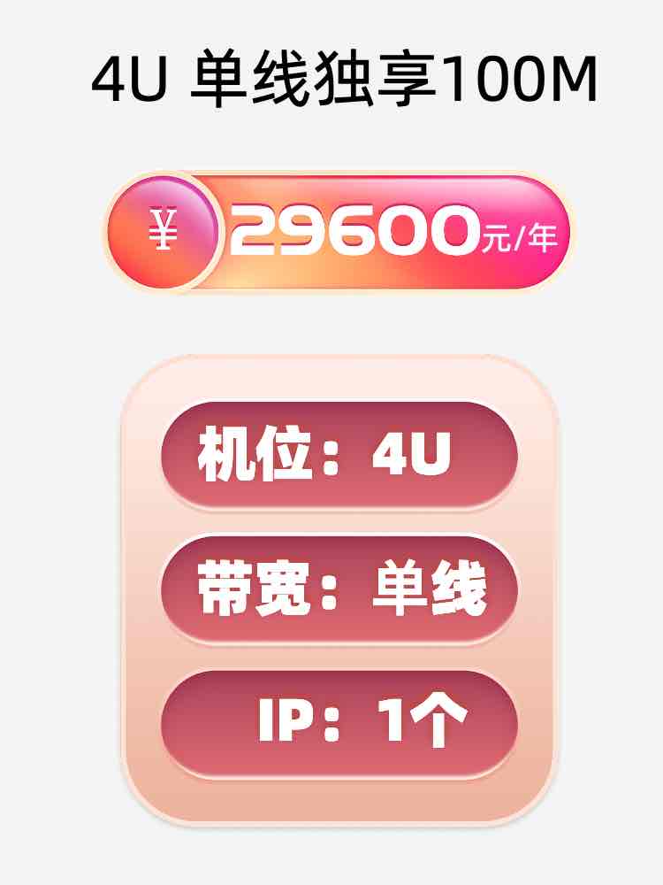 临沂单线100M服务器托管价格